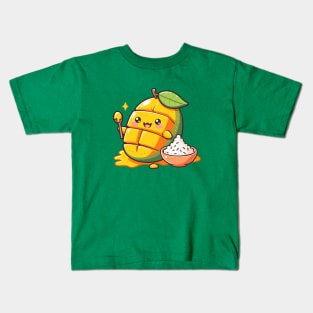 Cute Mango Sticky Rice Kids T-Shirt